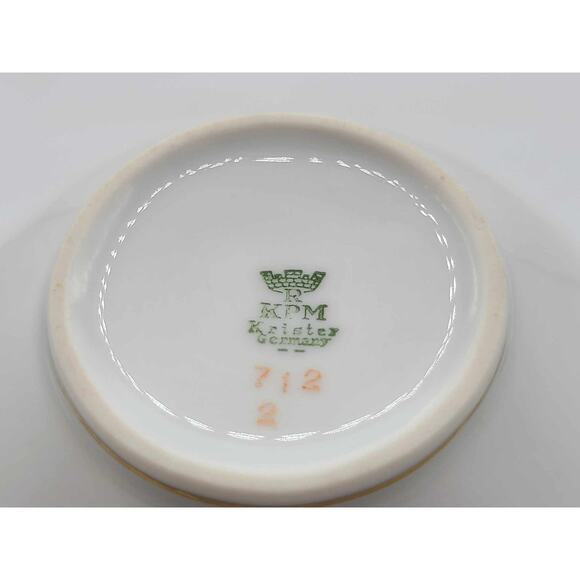 Vtg KPM Krister China Germany Sauce Gravy Boat and Creamer. Gold Rose Design - Picture 2 of 16